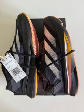 adidas Adizero SL 2 Black Running Shoes with White Stripes